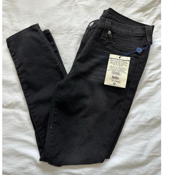 TRUE RELIGION BASIC LEGGING BLACK JEANS SIZE 34 MSRP: $178.00 - Picture 15 of 16
